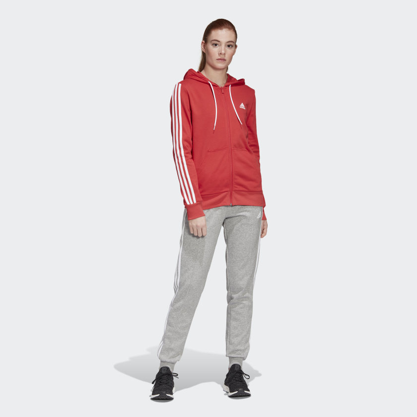 Adidas Energize Trainingsanzug Mädchen - rot/grau