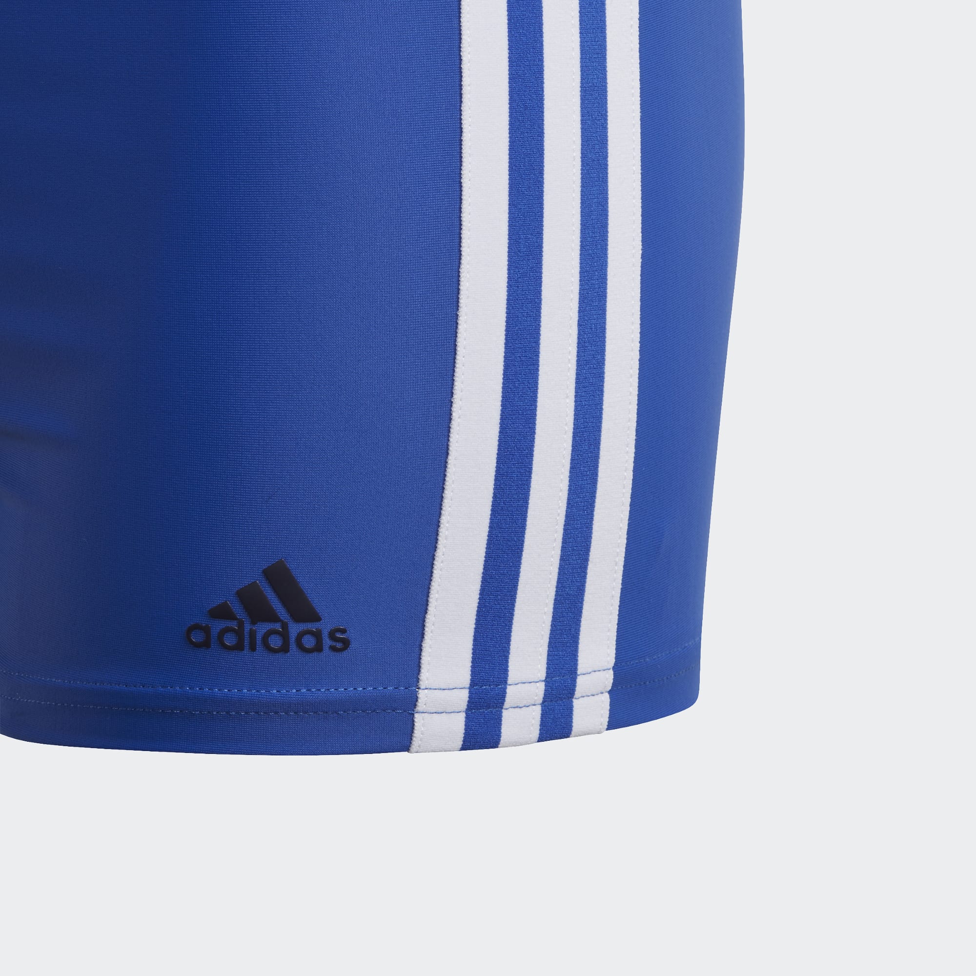 Adidas 3-Streifen Boxer-Badehose - blau/weiß 