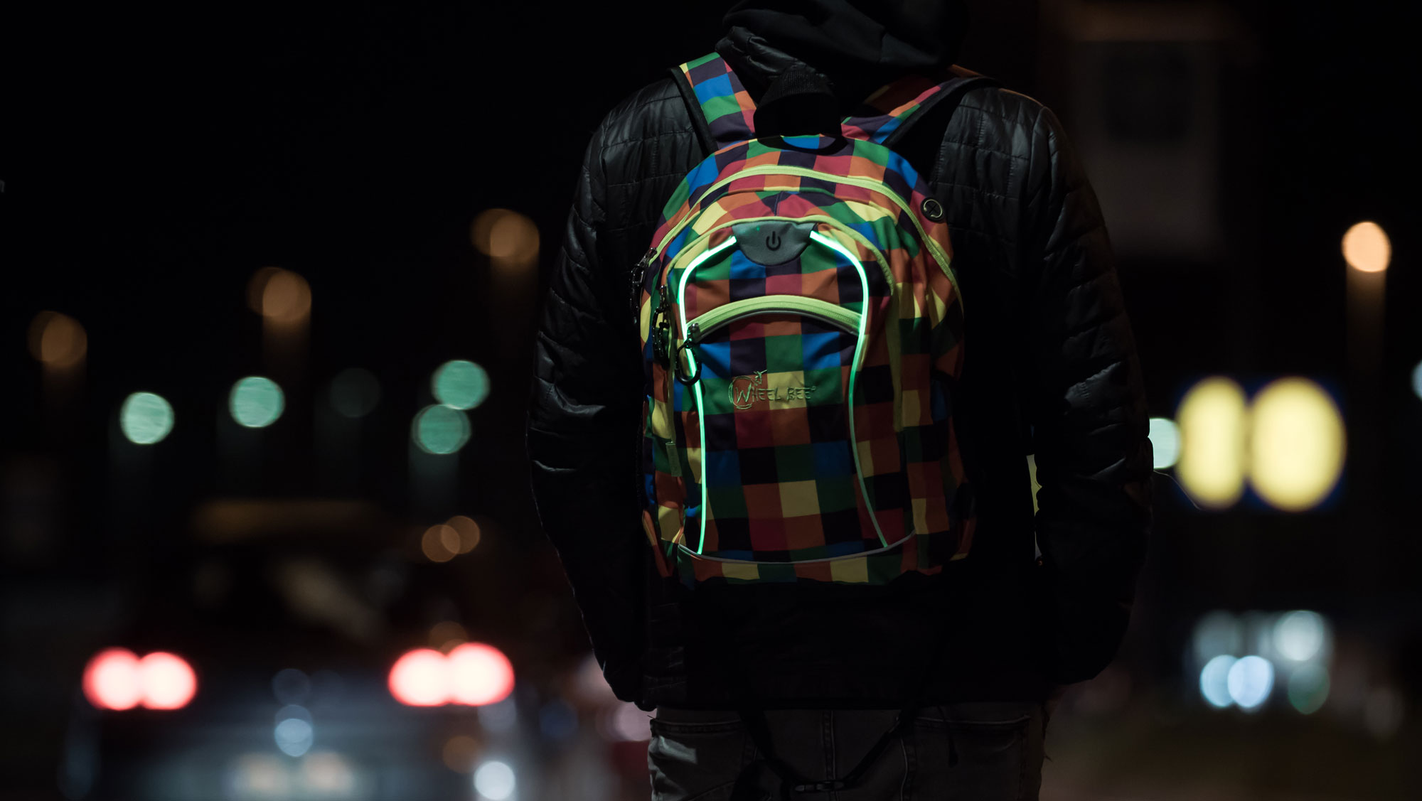 Wheel-Bee® LED-Backpack Night Vision