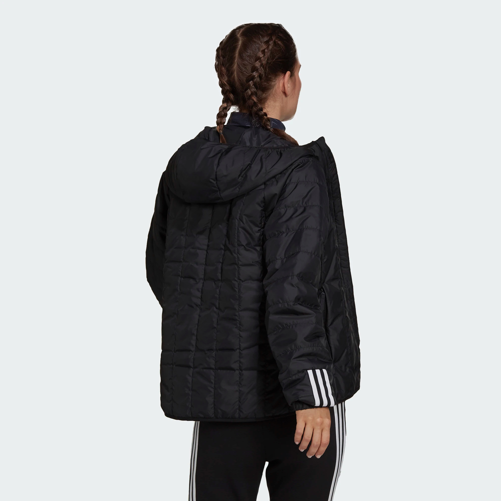 adidas Itavic 3-Streifen Light Hooded Jacke