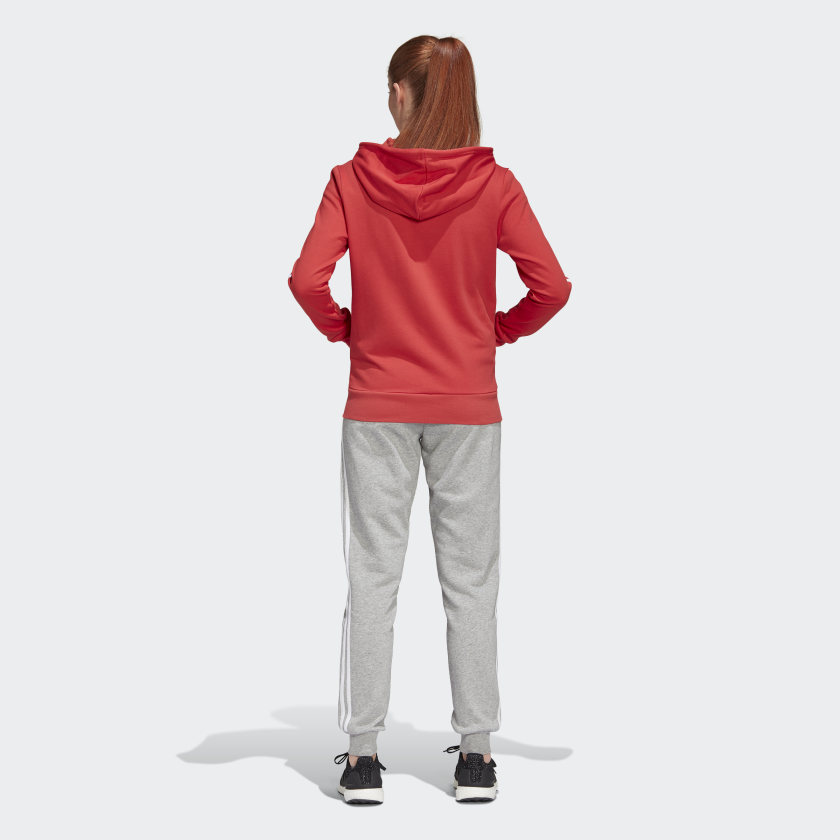 Adidas Energize Trainingsanzug Mädchen - rot/grau