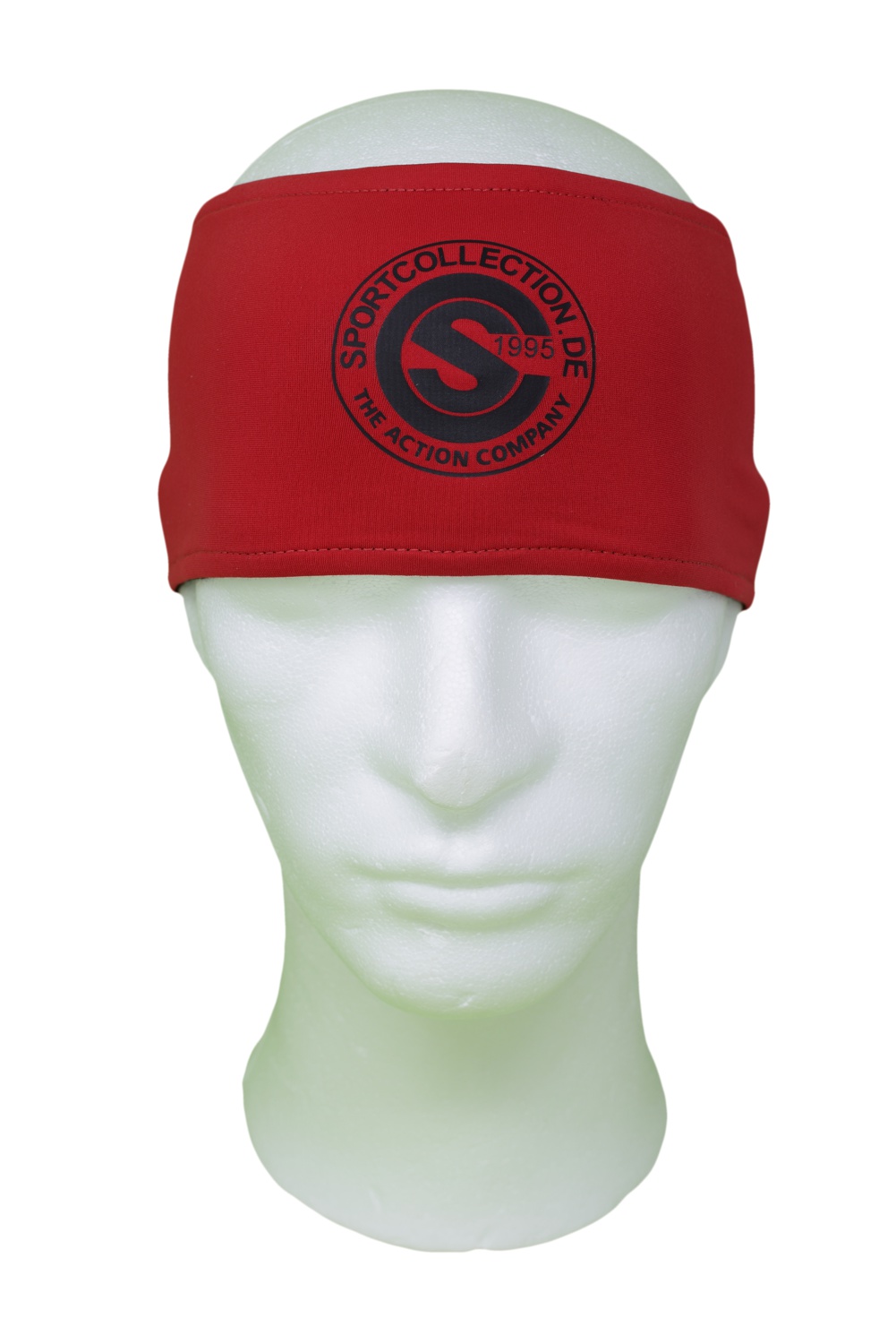 Stöhr Stirnband Rot-Schwarz-Logo