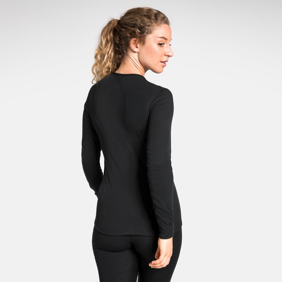 Odlo ACTIVE WARM Damen Funktionsunterwäsche Langarm-Shirt - schwarz