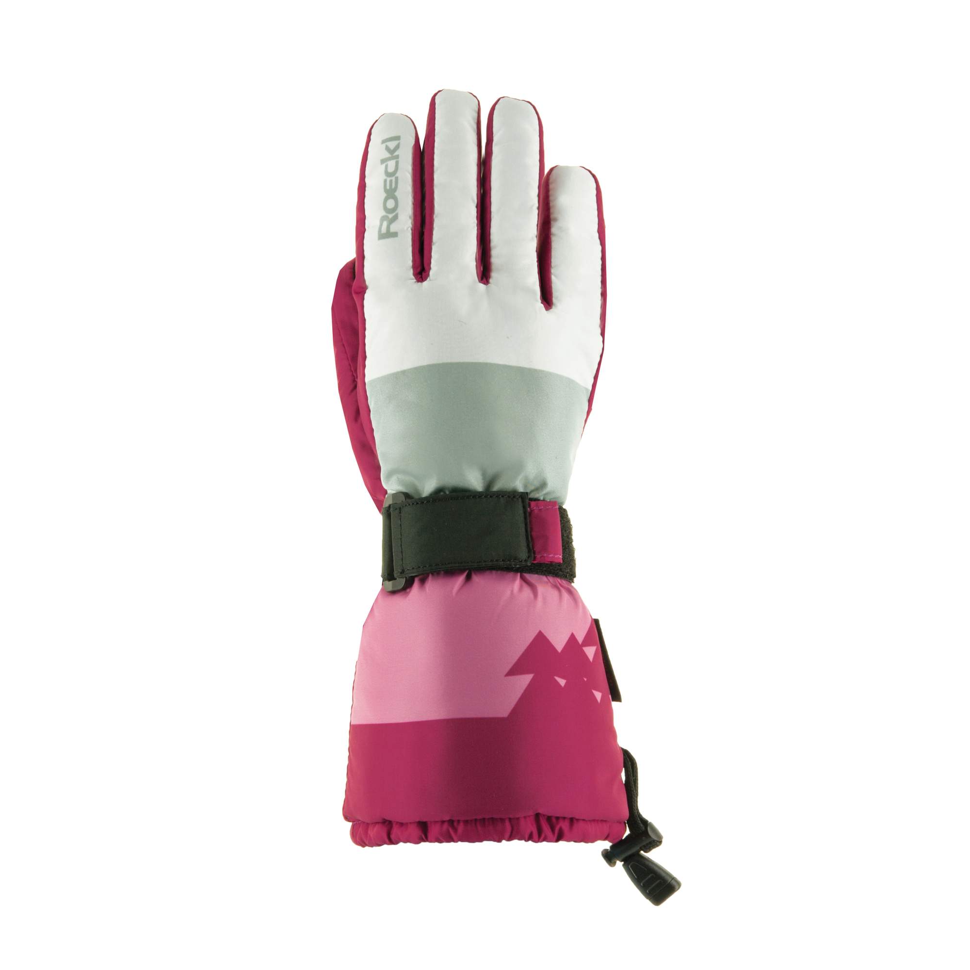 Roeckl Arlberg Kinderhandschuhe - weiß/pink