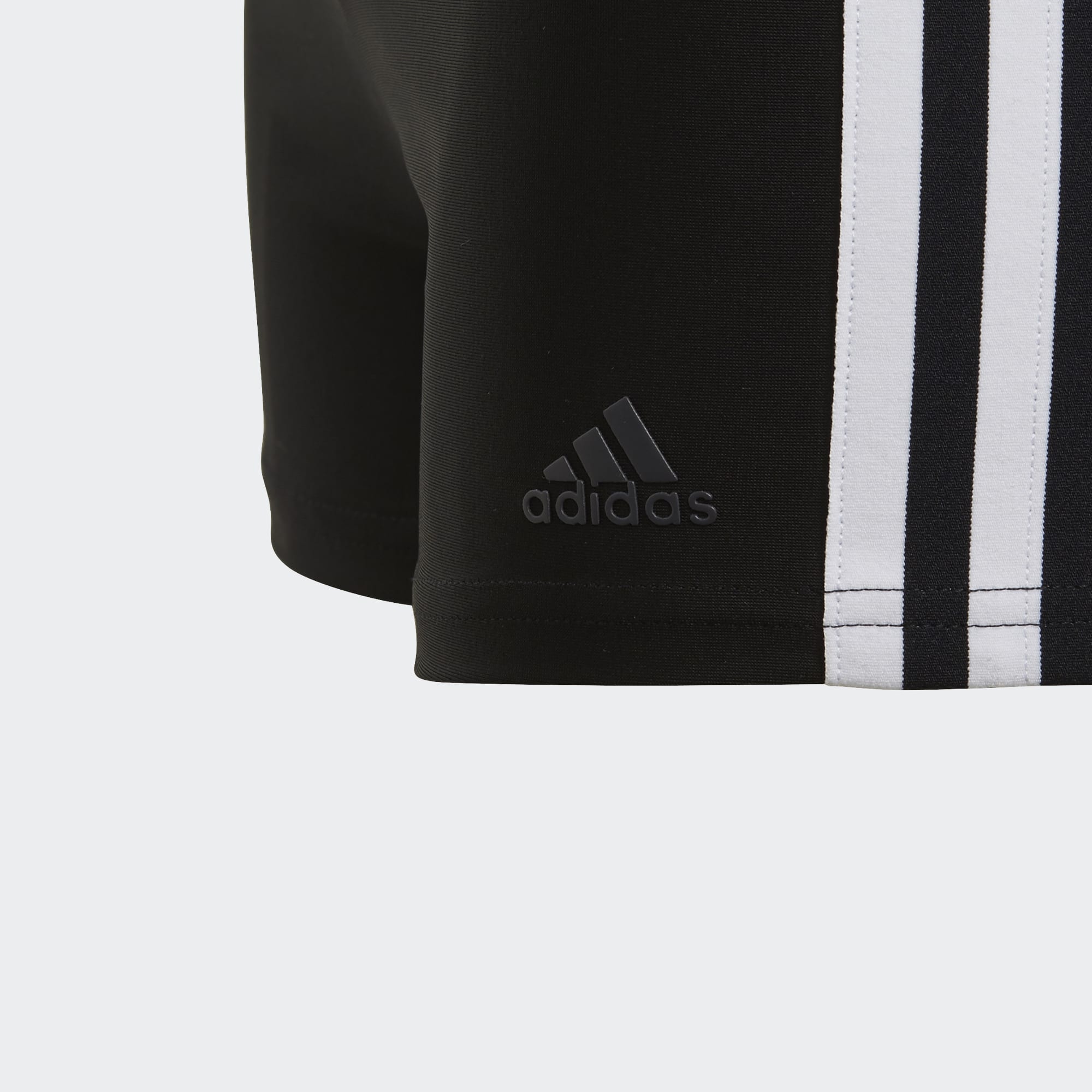 Adidas 3-Streifen Boxer-Badehose - schwarz/weiß