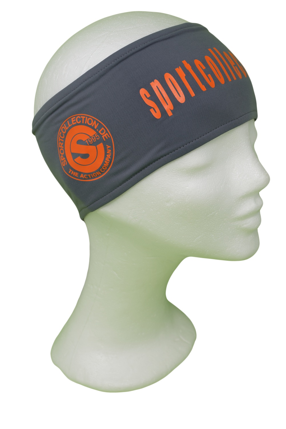 Stöhr Stirnband Grau-Orange-Text-Groß-Logo Kopie